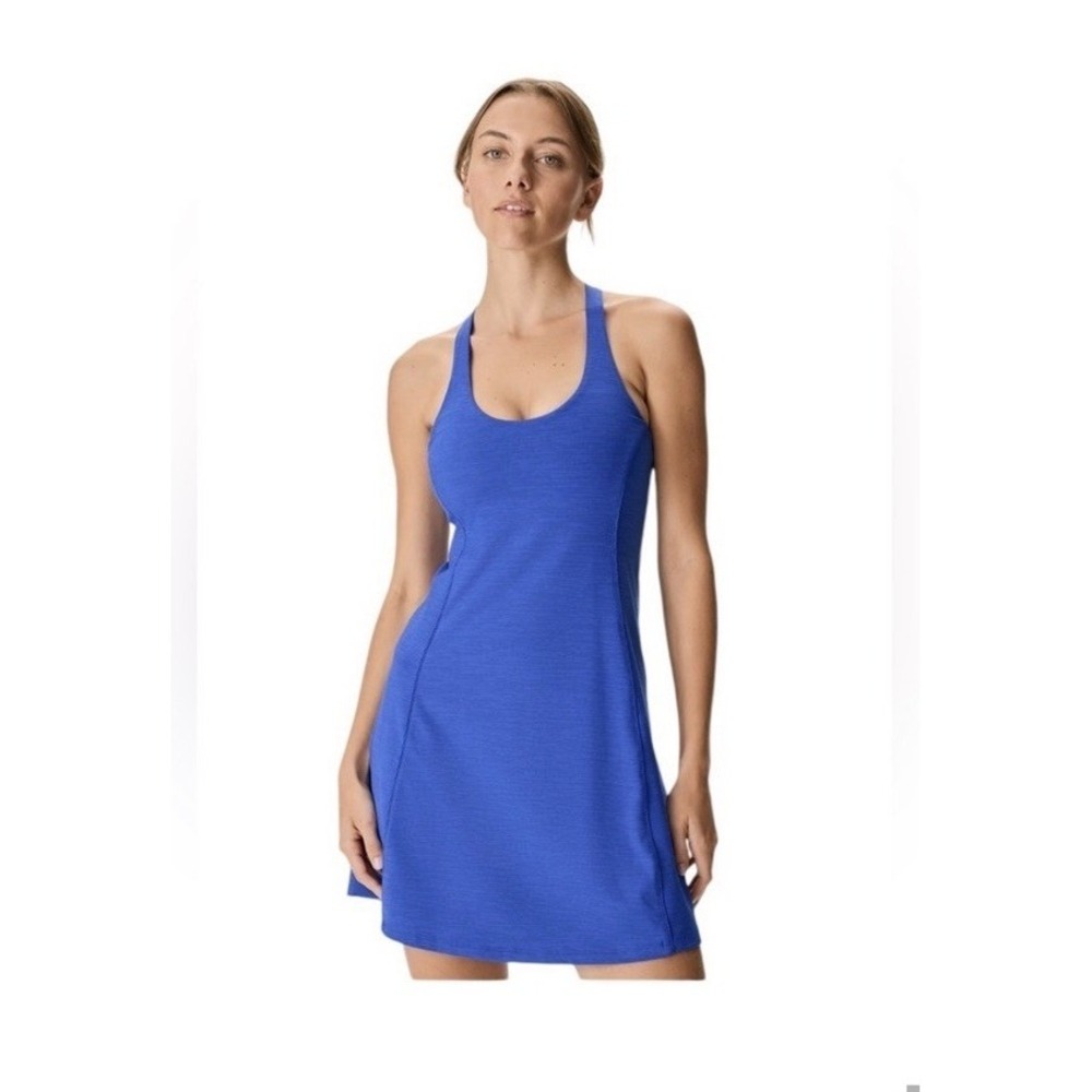 Outdoor Voices Women's Blue Doing Things Dress, Small, athletic Dress short
